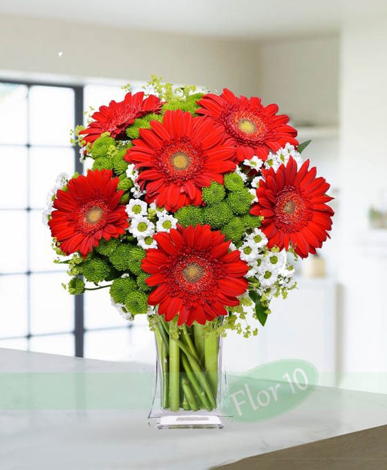 Bouquet Gerberas y Margaritas | Plataforma Online Flor10